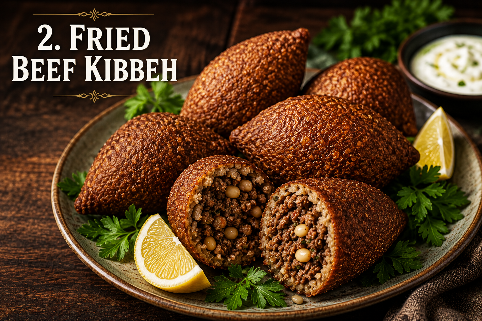 Fried Beef Kibbeh